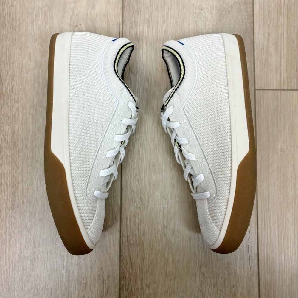 Rothy’s The Lace Up Low Top Sneakers in Vanilla Size 8 - Picture 6 of 14